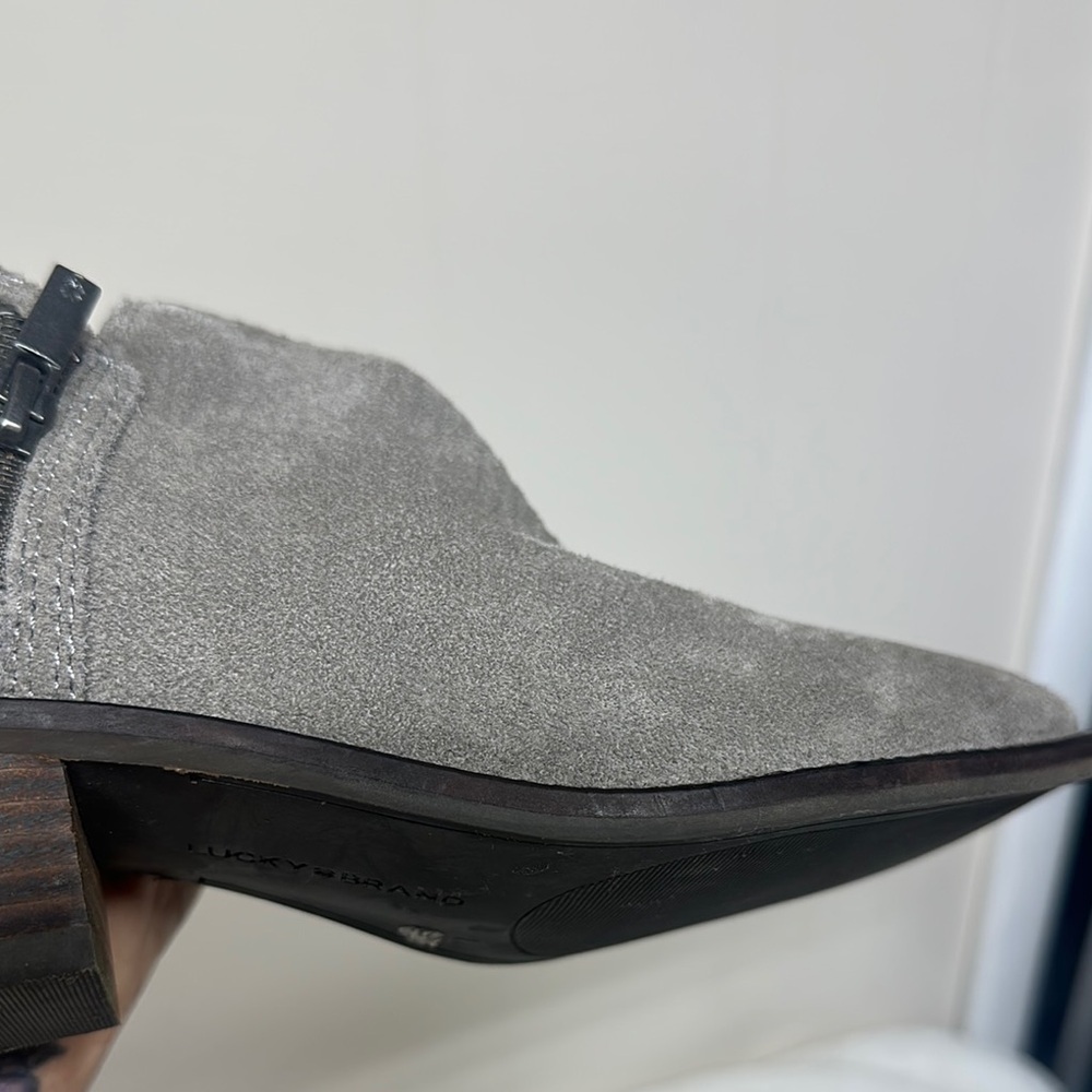 Lucky Brand Gray Suede Chelsea Boots - Picture 11 of 16
